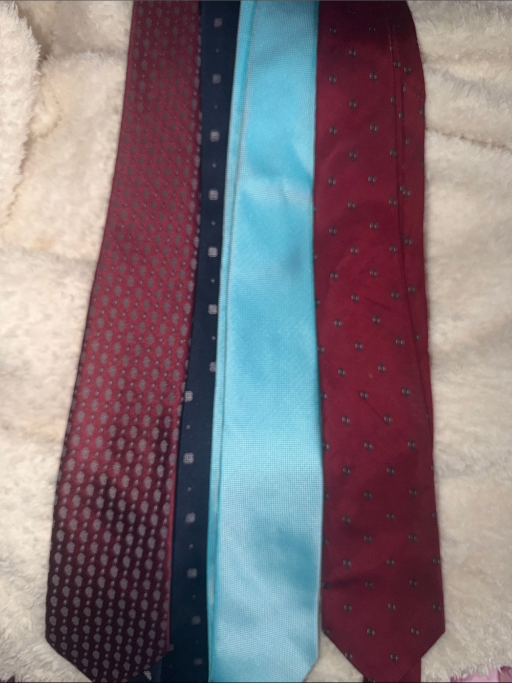 Calvin Klein Men's Tie Set in Navy, Burgundy & Light Blue